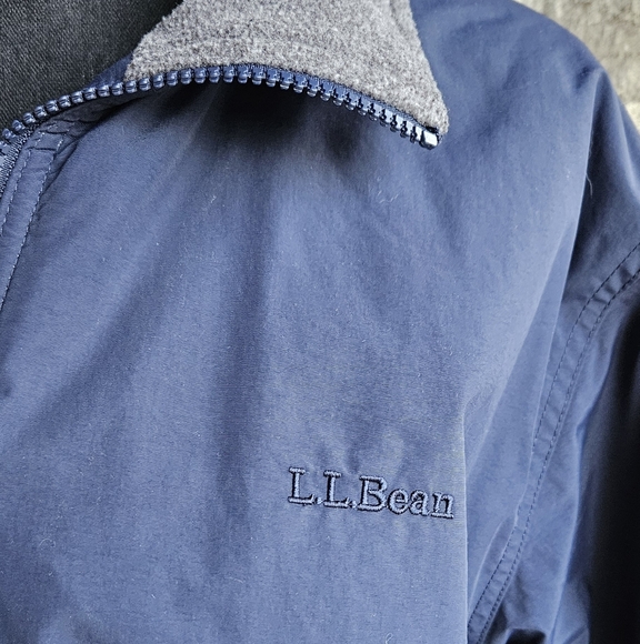 LL Bean Fleece Lined Jacket Sz Large - Picture 2 of 10
